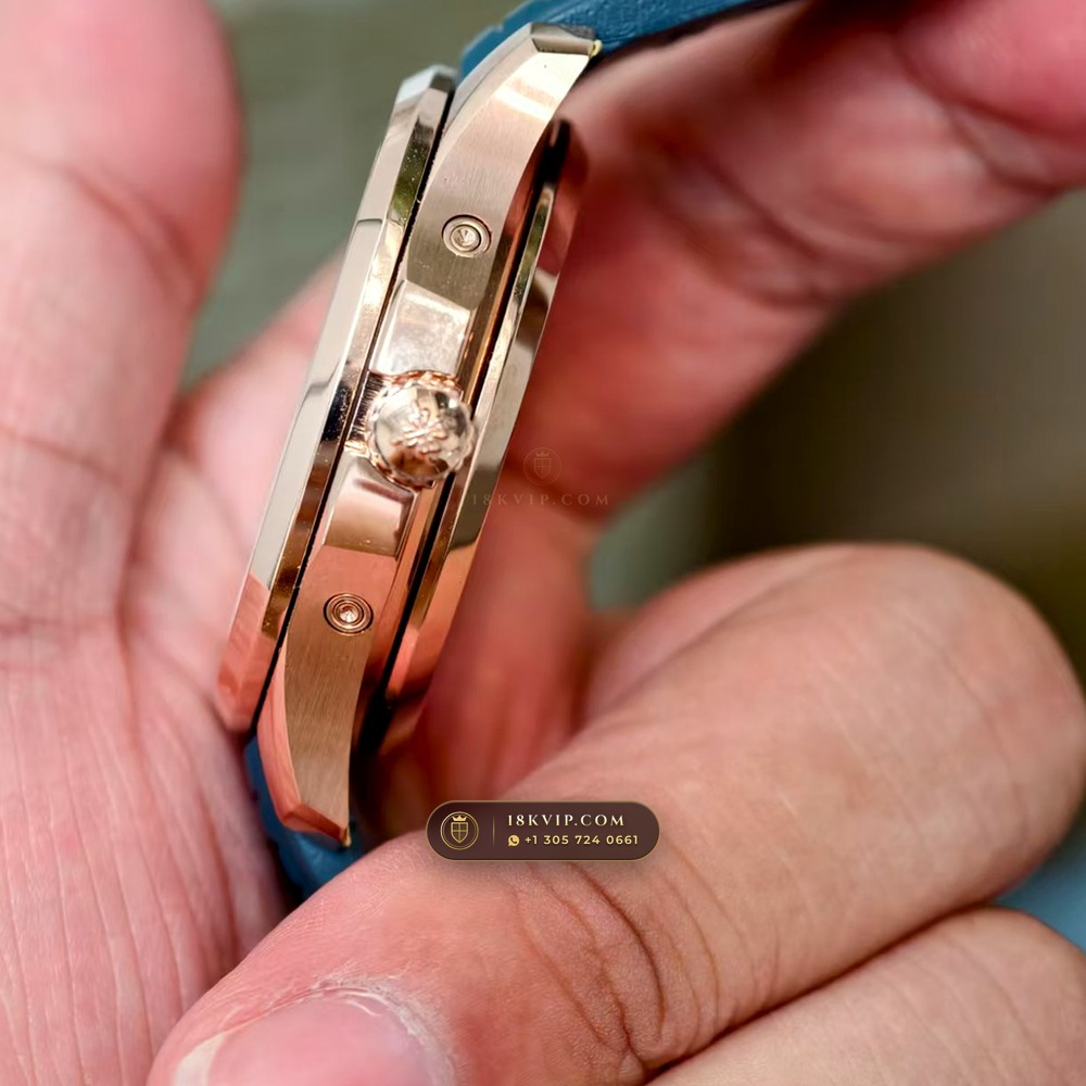 Patek Philippe Aquanaut Luce Annual Calendar 18K Rose Gold Hand-Chamfered Bevel Spec Ref. 5261R — Private Vault Edition — Studio Gallery Plate VI in 18K Rose Gold Au750 (104.6g Verified Mass, Patek Philippe Cal. 26-330 S QA LU)