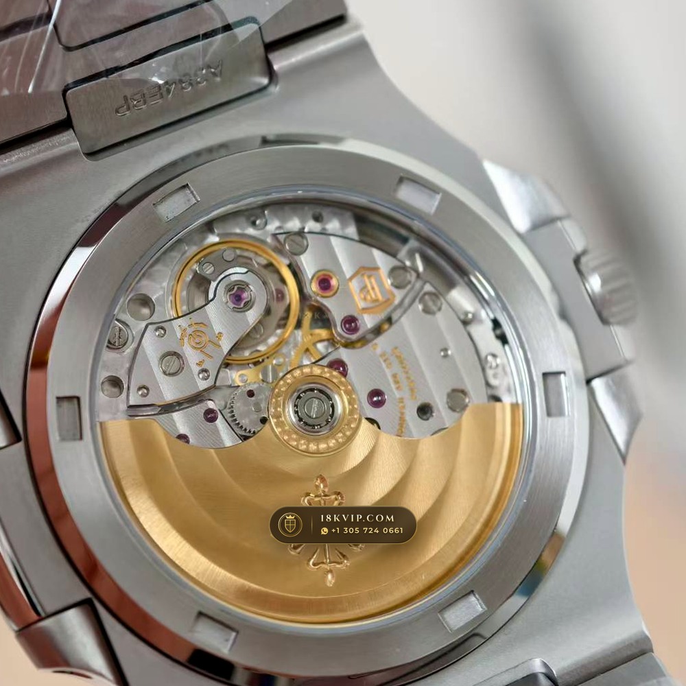 Patek Philippe Nautilus Self-Winding Diamond-Set Bezel Custom SW Dial Free-Sprung Calibre Ref. 5711/1300A-001 — Private Vault Edition — Studio Gallery Plate VII in 904L Stainless Steel Custom Architecture (118.4g Verified Mass, Patek Philippe Cal. 26-330 S C / Cal. 324 S C - 21K Gold Rotor)