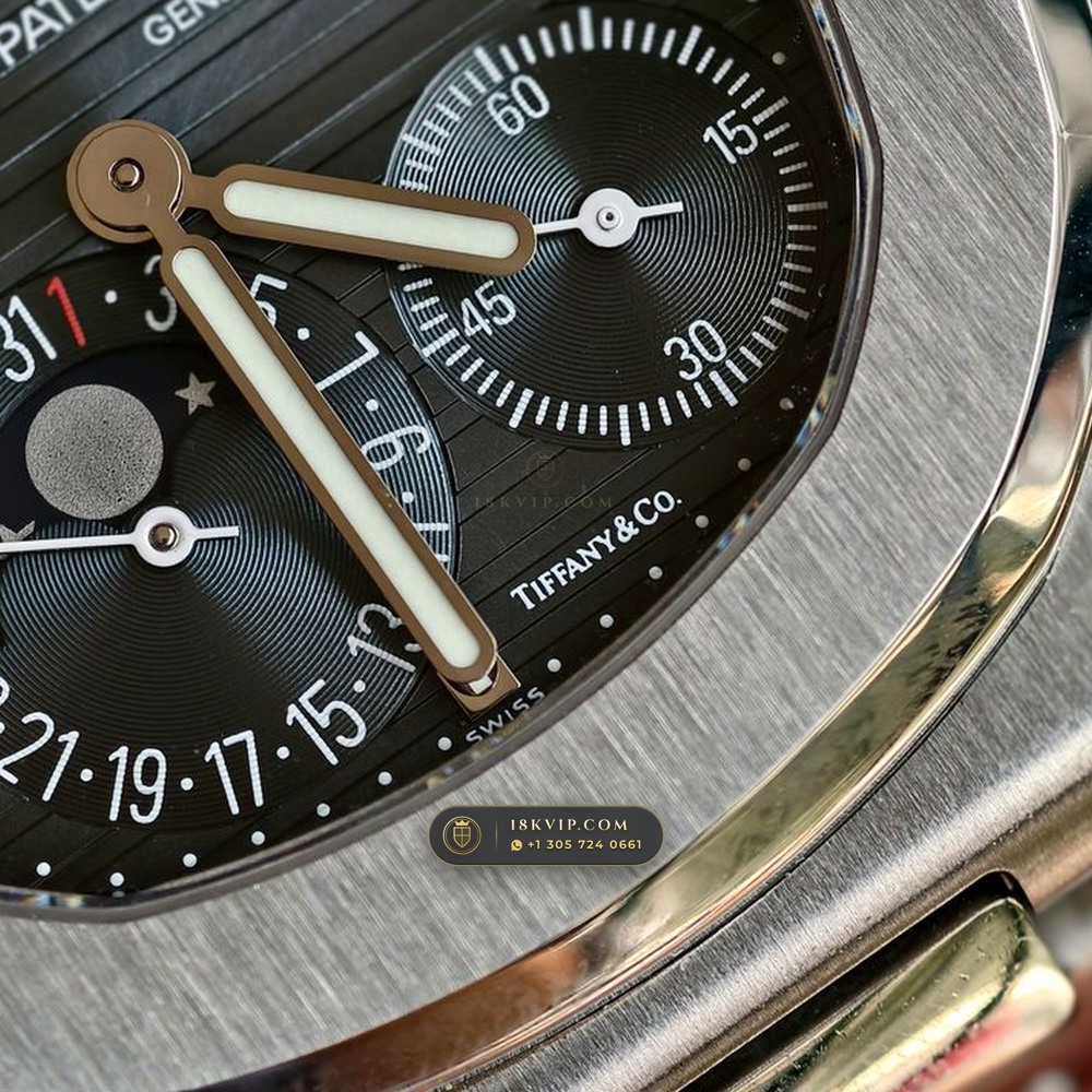 Patek Philippe Nautilus Moonphase & Power Reserve Tiffany Blue Dial Ref. 5712/1A-001 — Private Vault Edition — Studio Gallery Plate IV in 904L Stainless Steel Custom Architecture (116.3g Verified Mass, Patek Philippe Cal. 240 PS IRM C LU - 22K Gold Micro-Rotor)