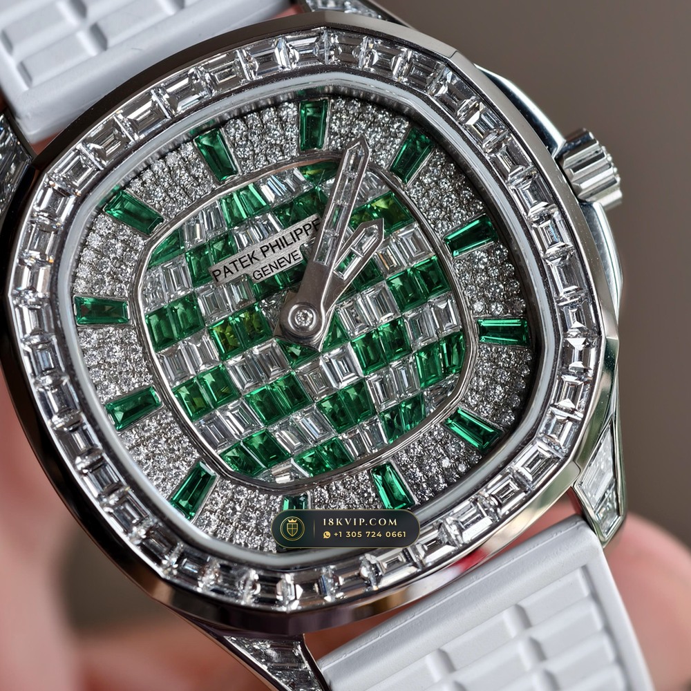 Patek Philippe Aquanaut Luce Haute Joaillerie 18K White Gold Ref. 5062/450G-010 — Private Vault Edition — Studio Gallery Plate V in 18K White Gold Au750 (114.5g Verified Mass, Patek Philippe Cal. 26-330 S C - 21K Gold Rotor)