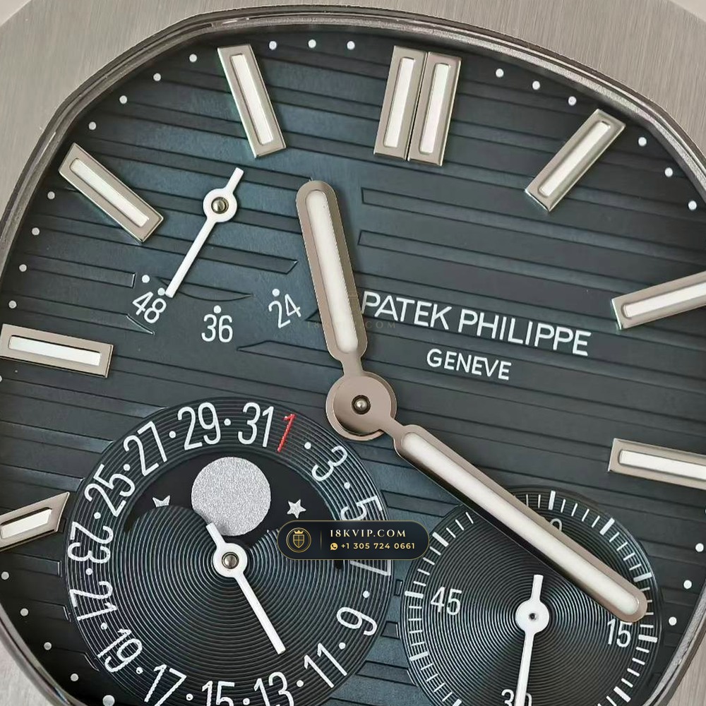 Patek Philippe Nautilus Moonphase & Power Reserve Geneva Atelier Spec Ref. 5712A — Private Vault Edition — Studio Gallery Plate VII in 904L Stainless Steel Custom Architecture (116.7g Verified Mass, Patek Philippe Cal. 240 PS IRM C LU - 22K Gold Micro-Rotor)