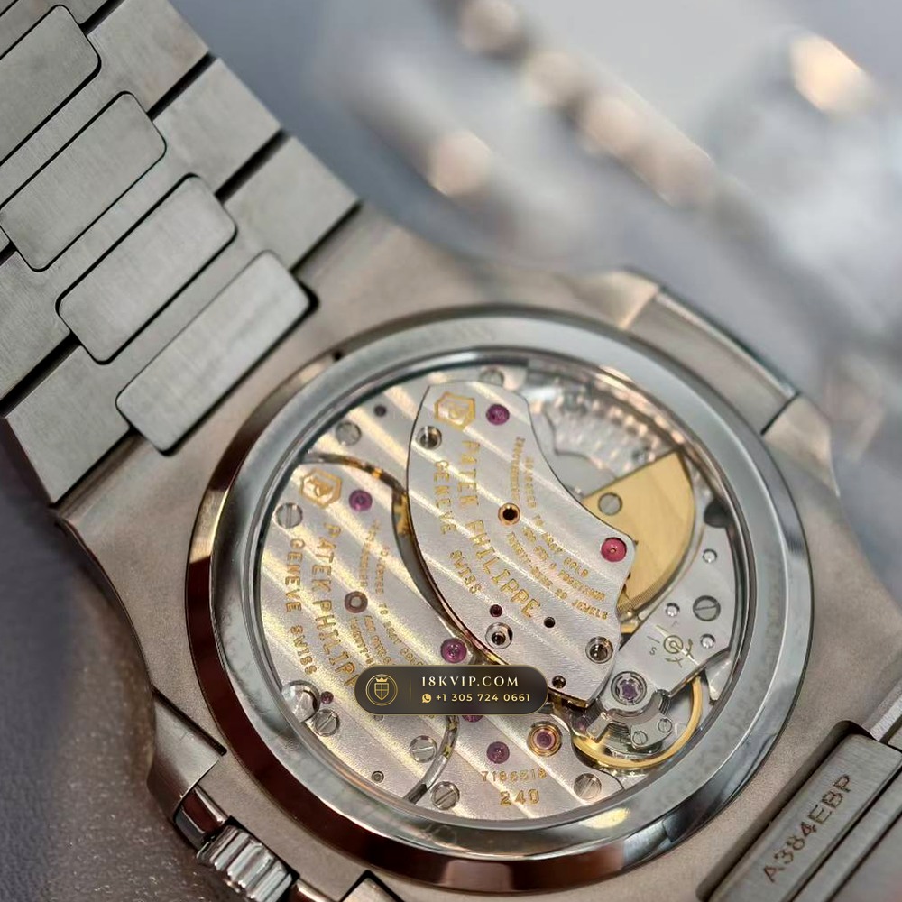 Patek Philippe Nautilus Moonphase & Power Reserve Geneva Atelier Spec Ref. 5712A — Private Vault Edition — Studio Gallery Plate VIII in 904L Stainless Steel Custom Architecture (116.7g Verified Mass, Patek Philippe Cal. 240 PS IRM C LU - 22K Gold Micro-Rotor)
