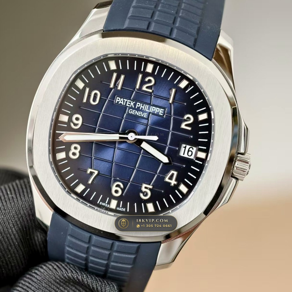 Patek Philippe Aquanaut Jumbo 42.2mm 18K White Gold Hand-Finished Buff Dial 5-Axis CNC Case Ref. 5168G — Private Vault Edition — Studio Gallery Plate II in 18K White Gold Au750 (120.2g Verified Mass, Patek Philippe Cal. 324 S C - 21K Gold Rotor)