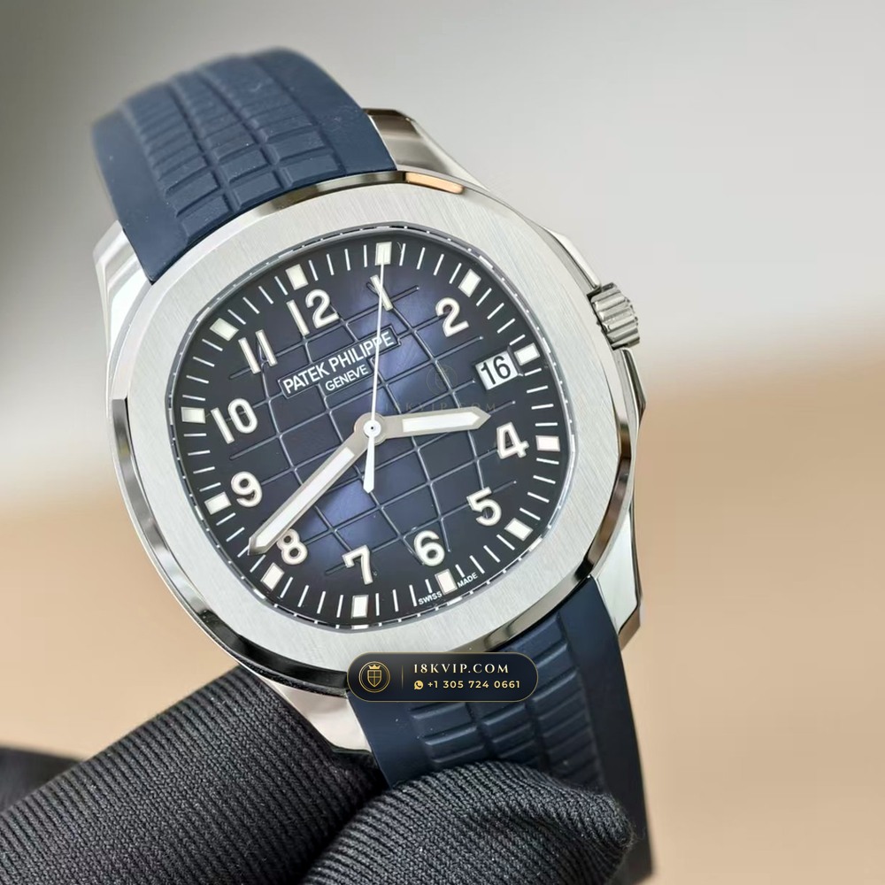 Patek Philippe Aquanaut Jumbo 42.2mm 18K White Gold Hand-Finished Buff Dial 5-Axis CNC Case Ref. 5168G — Private Vault Edition — Studio Gallery Plate III in 18K White Gold Au750 (120.2g Verified Mass, Patek Philippe Cal. 324 S C - 21K Gold Rotor)