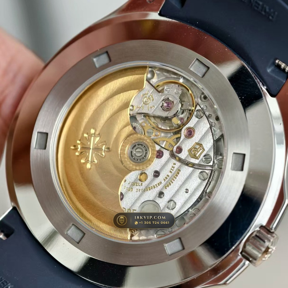 Patek Philippe Aquanaut Jumbo 42.2mm 18K White Gold Hand-Finished Buff Dial 5-Axis CNC Case Ref. 5168G — Private Vault Edition — Studio Gallery Plate V in 18K White Gold Au750 (120.2g Verified Mass, Patek Philippe Cal. 324 S C - 21K Gold Rotor)