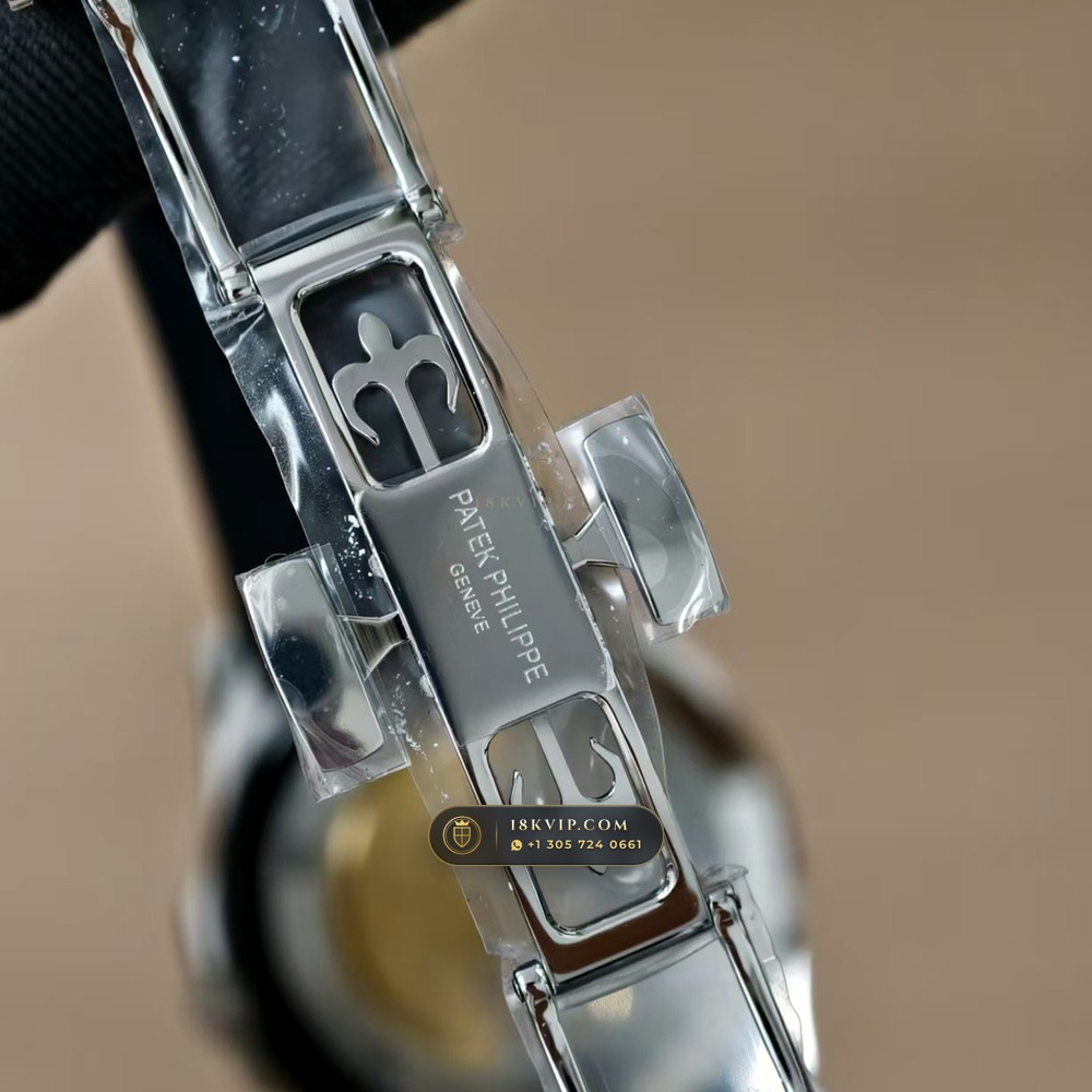 Patek Philippe Aquanaut Jumbo 42.2mm 18K White Gold Hand-Finished Buff Dial 5-Axis CNC Case Ref. 5168G — Private Vault Edition — Studio Gallery Plate VII in 18K White Gold Au750 (120.2g Verified Mass, Patek Philippe Cal. 324 S C - 21K Gold Rotor)