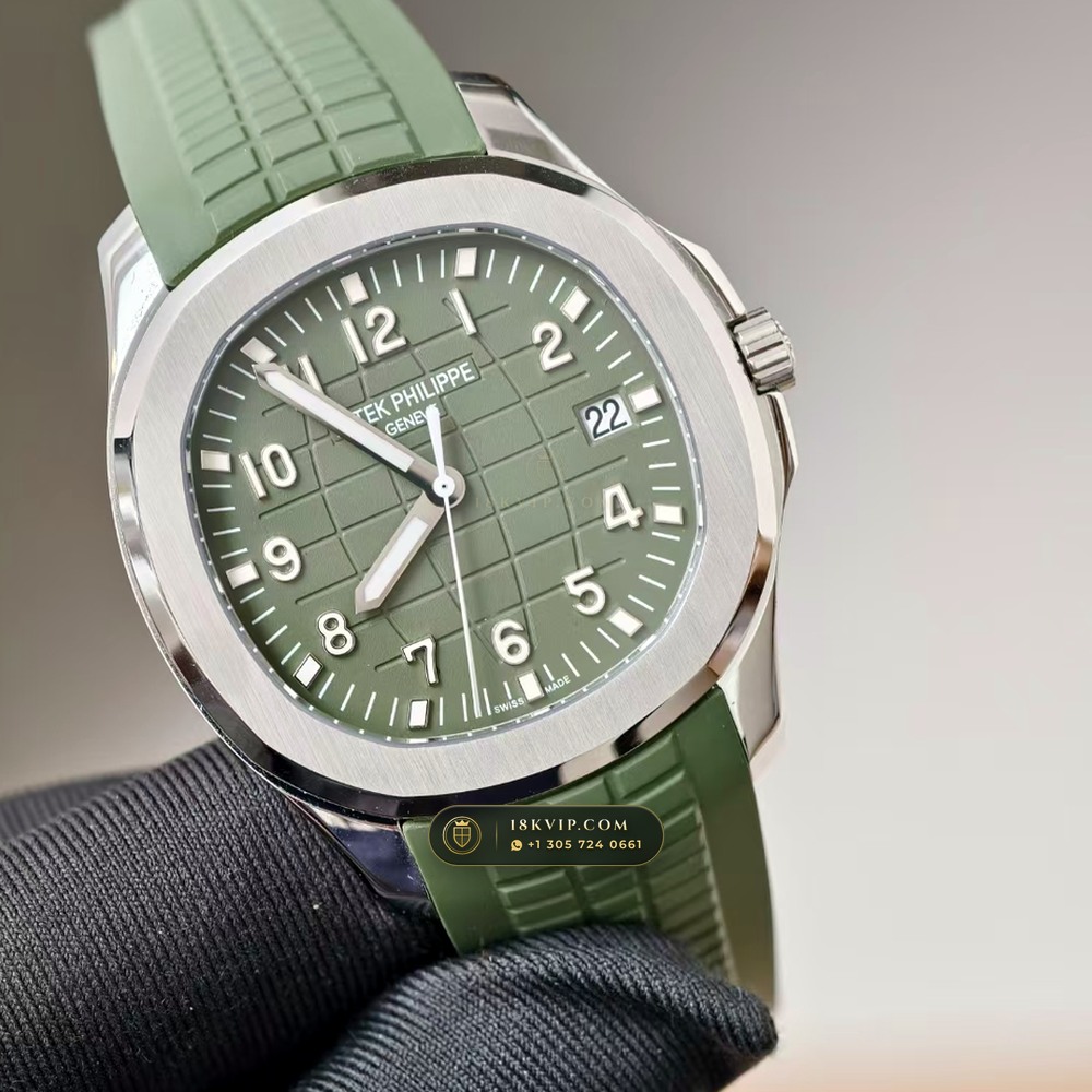 Patek Philippe Aquanaut Jumbo 42.2mm 18K White Gold Zurich Collector Spec Ref. 5168G — Private Vault Edition — Studio Gallery Plate II in 18K White Gold Au750 (120.9g Verified Mass, Patek Philippe Cal. 324 S C - 21K Gold Rotor)