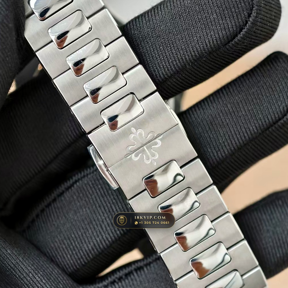 Patek Philippe Nautilus Moonphase & Power Reserve Sapphire Caseback Spec Ref. 5712/1A — Private Vault Edition — Studio Gallery Plate V in 904L Stainless Steel Custom Architecture (116.6g Verified Mass, Patek Philippe Cal. 240 PS IRM C LU - 22K Gold Micro-Rotor)