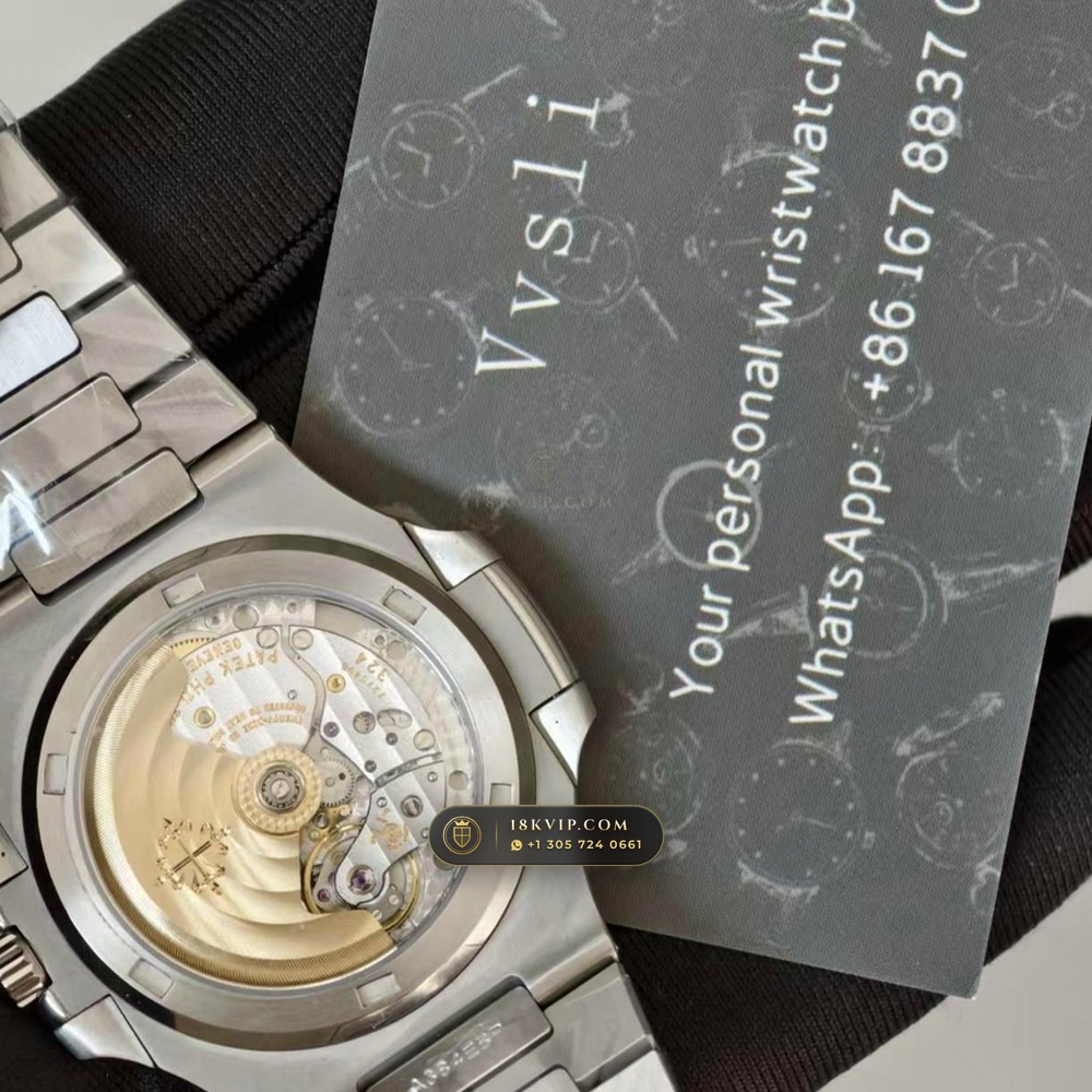 Patek Philippe Nautilus Self-Winding Custom SW Dial Free-Sprung Calibre Ref. 5711A — Private Vault Edition — Studio Gallery Plate VIII in 904L Stainless Steel Custom Architecture (114.9g Verified Mass, Patek Philippe Cal. 26-330 S C / Cal. 324 S C - 21K Gold Rotor)