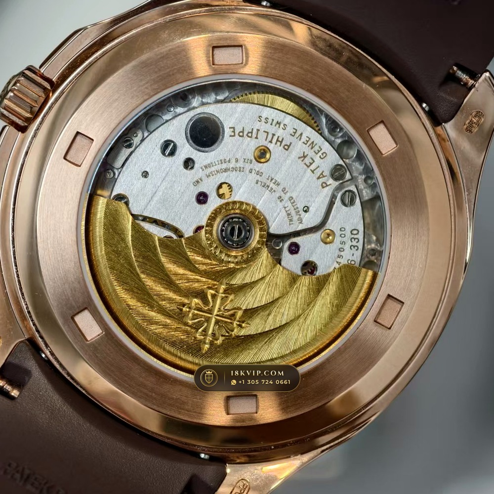 Patek Philippe Aquanaut Extra-Large Self-Winding 18K Rose Gold Master Watchmaker Spec Ref. 5167R — Private Vault Edition — Studio Gallery Plate V in 18K Rose Gold Au750 (108.6g Verified Mass, Patek Philippe Cal. 324 S C - 21K Gold Rotor)