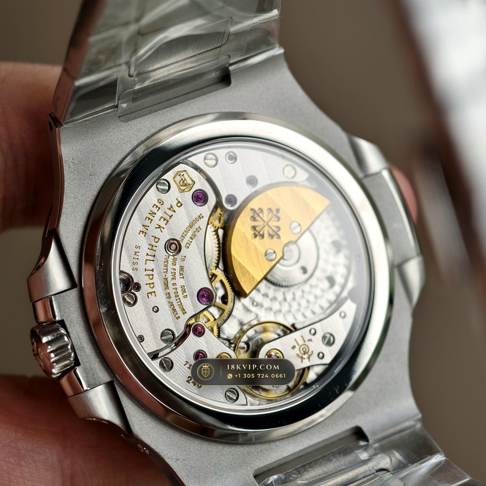 Patek Philippe Nautilus Moonphase & Power Reserve Ref. 5712/1A-001 — Private Vault Edition — Studio Gallery Plate VI in 904L Stainless Steel Custom Architecture (116.3g Verified Mass, Patek Philippe Cal. 240 PS IRM C LU - 22K Gold Micro-Rotor)