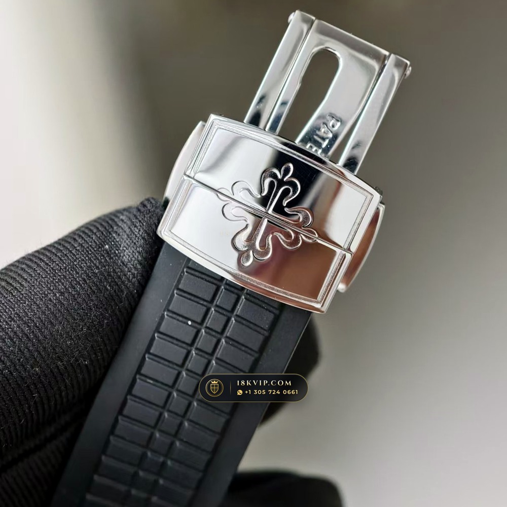 Patek Philippe Aquanaut Extra-Large Self-Winding Monte-Carlo Showroom Spec Ref. 5167A — Private Vault Edition — Studio Gallery Plate VI in 904L Stainless Steel Custom Architecture (79.2g Verified Mass, Patek Philippe Cal. 324 S C - 21K Gold Rotor)
