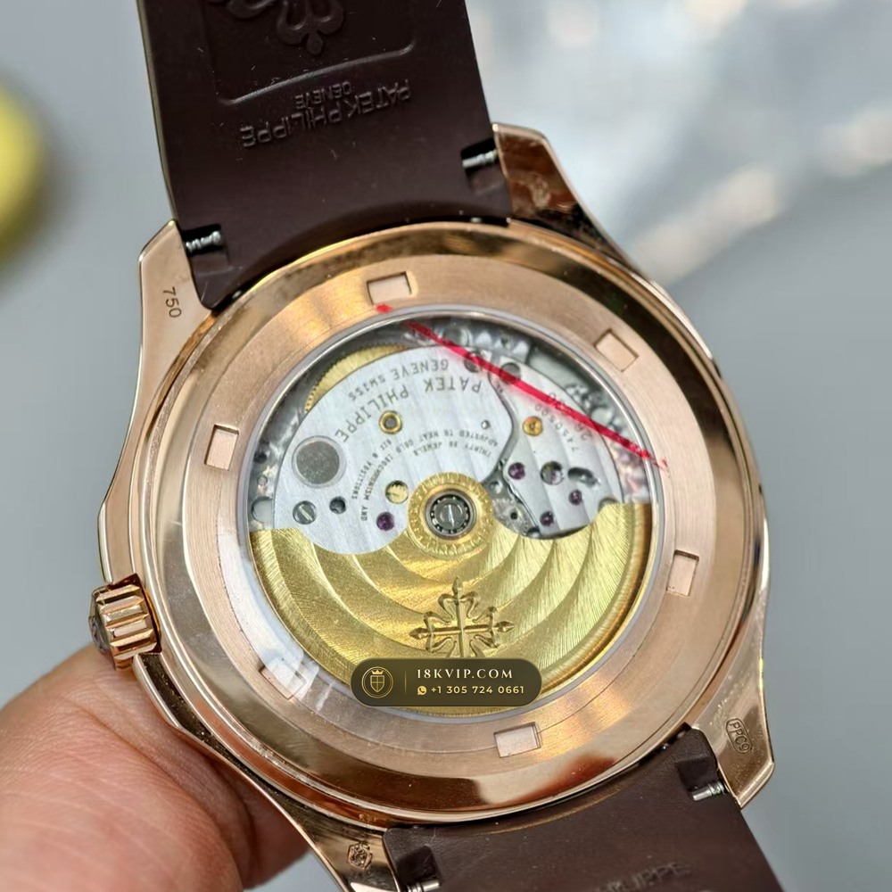 Patek Philippe Aquanaut Extra-Large Self-Winding 18K Rose Gold Monte-Carlo Showroom Spec Ref. 5167R — Private Vault Edition — Studio Gallery Plate V in 18K Rose Gold Au750 (108.1g Verified Mass, Patek Philippe Cal. 324 S C - 21K Gold Rotor)