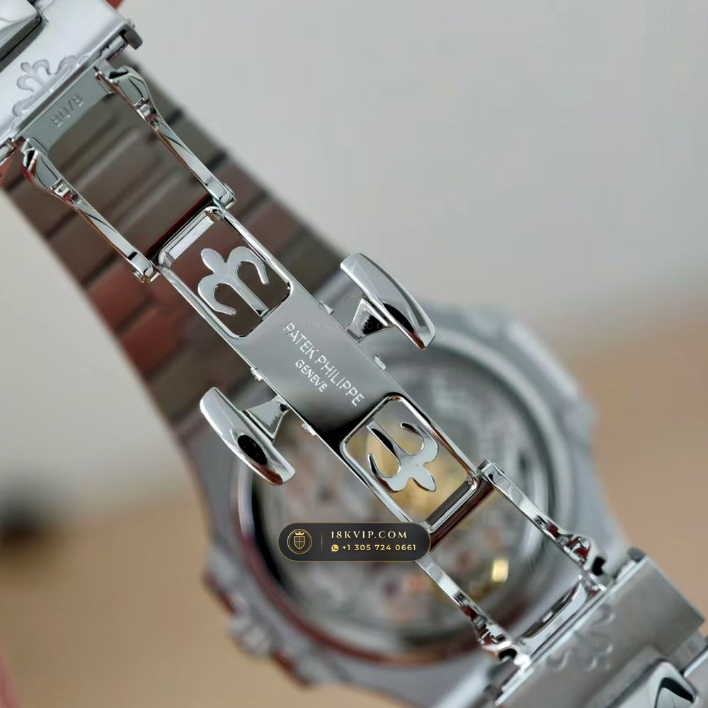 Patek Philippe Nautilus Moonphase & Power Reserve Chronometer Regulated Spec Ref. 5712A — Private Vault Edition — Studio Gallery Plate VII in 904L Stainless Steel Custom Architecture (116.8g Verified Mass, Patek Philippe Cal. 240 PS IRM C LU - 22K Gold Micro-Rotor)