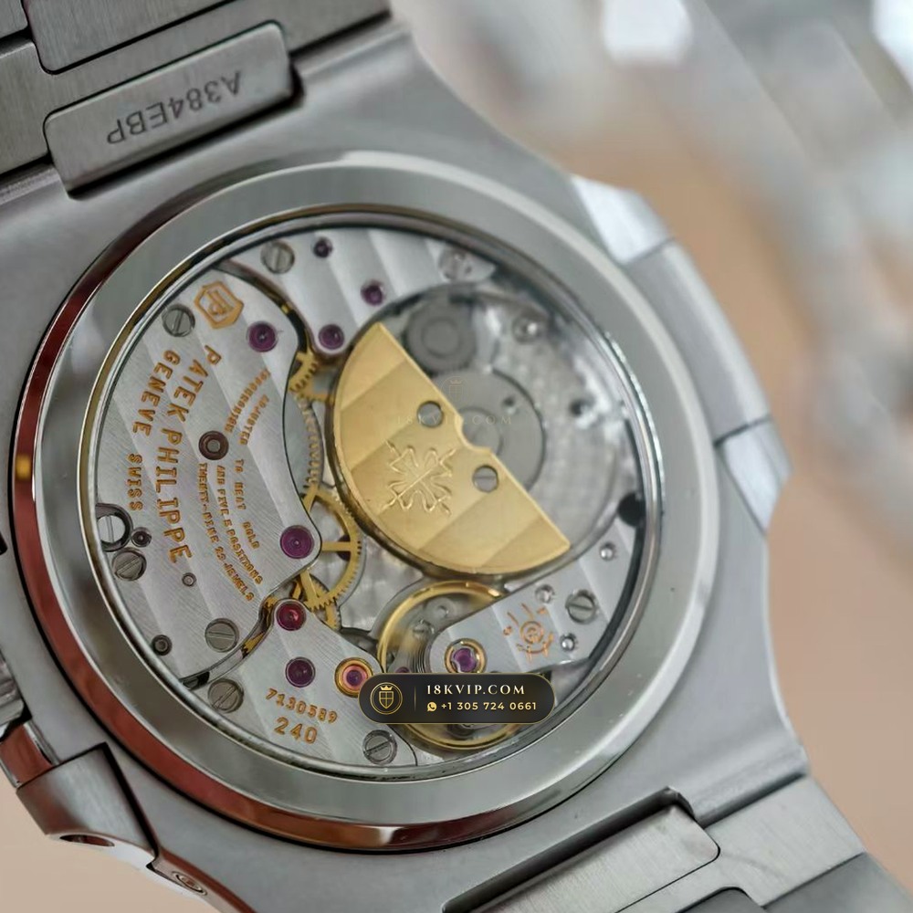 Patek Philippe Nautilus Moonphase & Power Reserve Chronometer Regulated Spec Ref. 5712A — Private Vault Edition — Studio Gallery Plate VIII in 904L Stainless Steel Custom Architecture (116.8g Verified Mass, Patek Philippe Cal. 240 PS IRM C LU - 22K Gold Micro-Rotor)