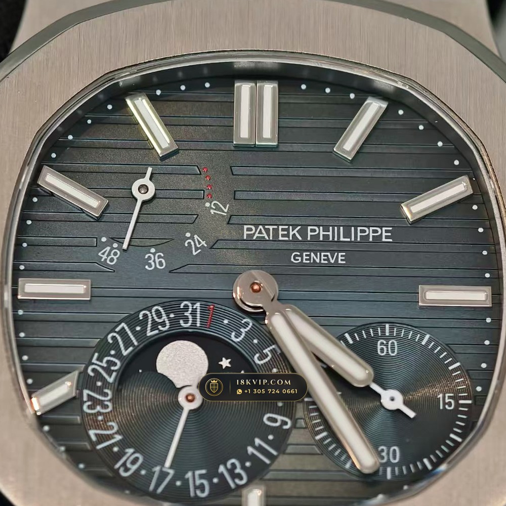 Patek Philippe Nautilus Moonphase & Power Reserve Hand-Chamfered Bevel Spec Ref. 5712A — Private Vault Edition — Studio Gallery Plate IV in 904L Stainless Steel Custom Architecture (116.3g Verified Mass, Patek Philippe Cal. 240 PS IRM C LU - 22K Gold Micro-Rotor)