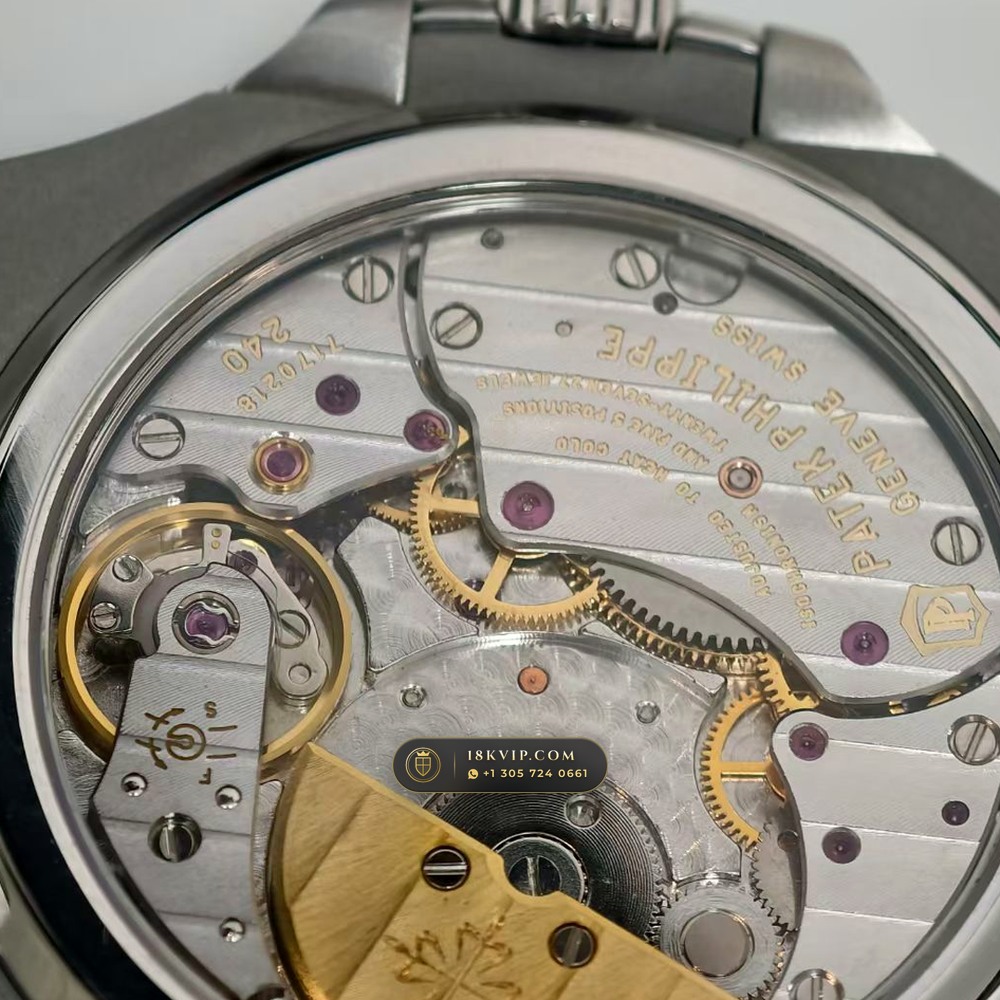 Patek Philippe Nautilus Moonphase & Power Reserve Hand-Chamfered Bevel Spec Ref. 5712A — Private Vault Edition — Studio Gallery Plate V in 904L Stainless Steel Custom Architecture (116.3g Verified Mass, Patek Philippe Cal. 240 PS IRM C LU - 22K Gold Micro-Rotor)