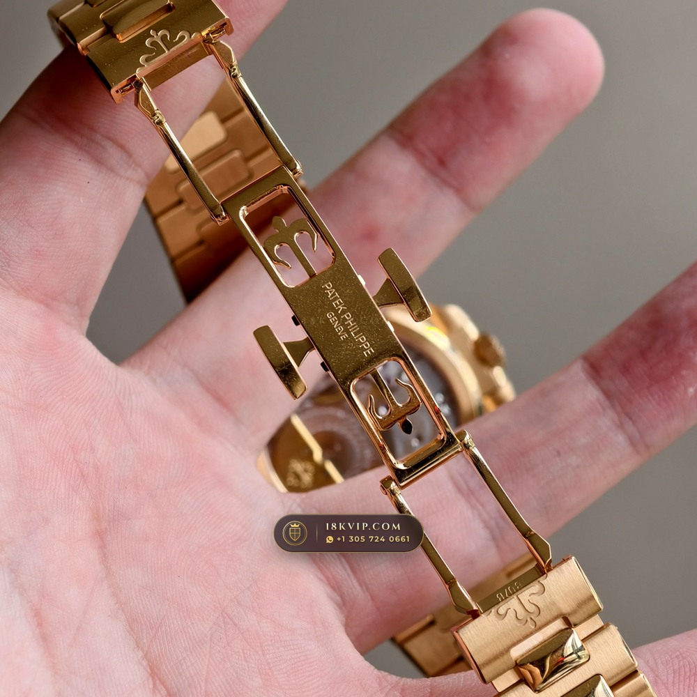 Patek Philippe Nautilus Moonphase & Power Reserve 18K Rose Gold Ref. 5712/1R-001 — Private Vault Edition — Studio Gallery Plate XI in 18K Rose Gold Au750 (186.2g Verified Mass, Patek Philippe Cal. 240 PS IRM C LU - 22K Gold Micro-Rotor)