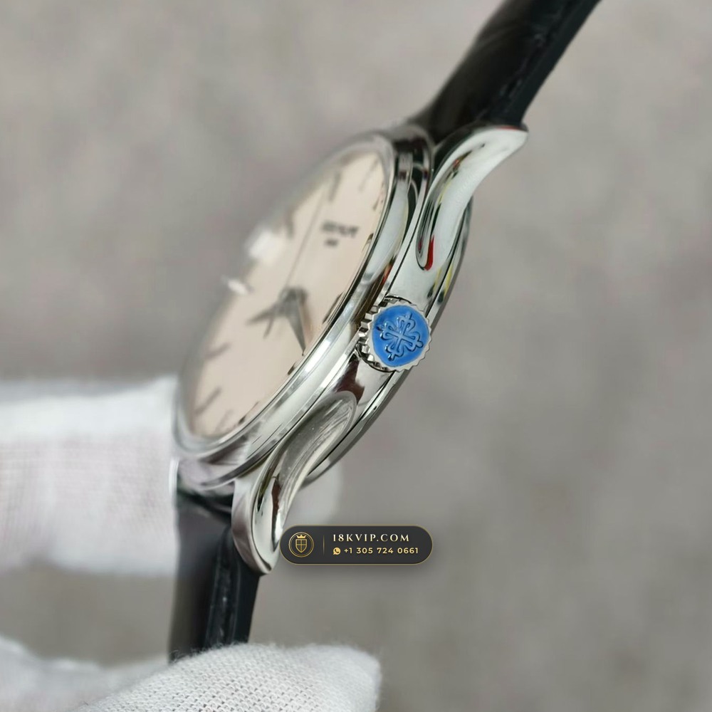 Patek Philippe Calatrava Automatic 18K White Gold Ref. 5227G-001 — Private Vault Edition — Studio Gallery Plate IV in 18K White Gold Au750 (79.0g Verified Mass, Patek Philippe Cal. 324 S C - 21K Gold Rotor)