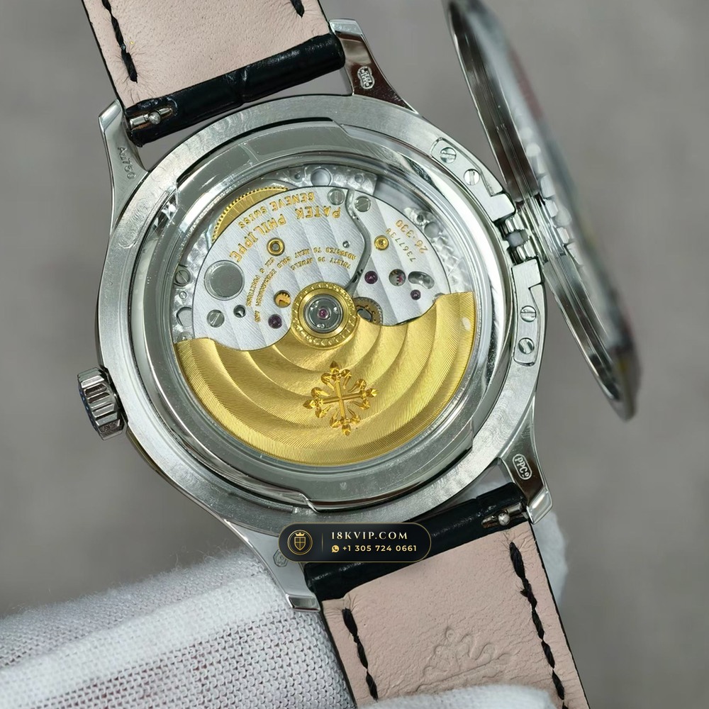 Patek Philippe Calatrava Automatic 18K White Gold Ref. 5227G-001 — Private Vault Edition — Studio Gallery Plate VI in 18K White Gold Au750 (79.0g Verified Mass, Patek Philippe Cal. 324 S C - 21K Gold Rotor)