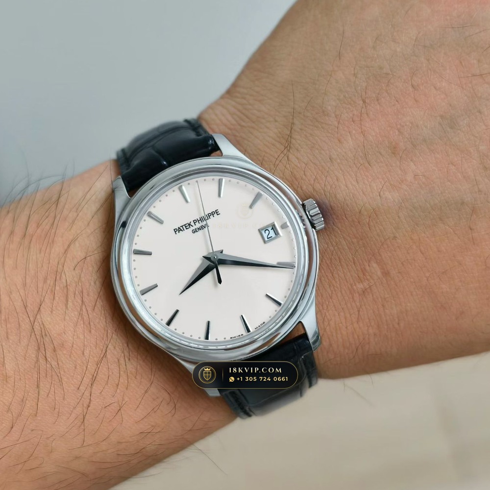 Patek Philippe Calatrava Automatic 18K White Gold Ref. 5227G-001 — Private Vault Edition — Studio Gallery Plate IX in 18K White Gold Au750 (79.0g Verified Mass, Patek Philippe Cal. 324 S C - 21K Gold Rotor)