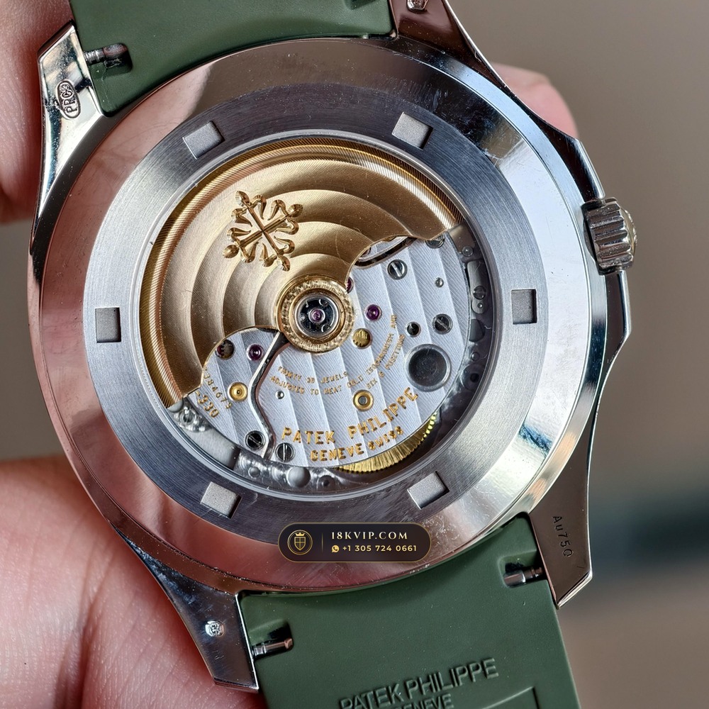 Patek Philippe Aquanaut Jumbo 42.2mm 18K White Gold Ref. 5168G — Private Vault Edition — Studio Gallery Plate VII in 18K White Gold Au750 (120.6g Verified Mass, Patek Philippe Cal. 324 S C - 21K Gold Rotor)