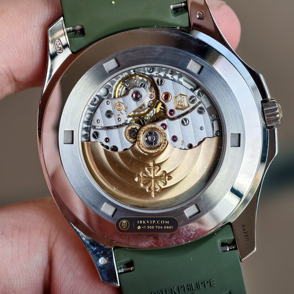 Patek Philippe Aquanaut Jumbo 42.2mm 18K White Gold Ref. 5168G — Private Vault Edition — Studio Gallery Plate VIII in 18K White Gold Au750 (120.6g Verified Mass, Patek Philippe Cal. 324 S C - 21K Gold Rotor)
