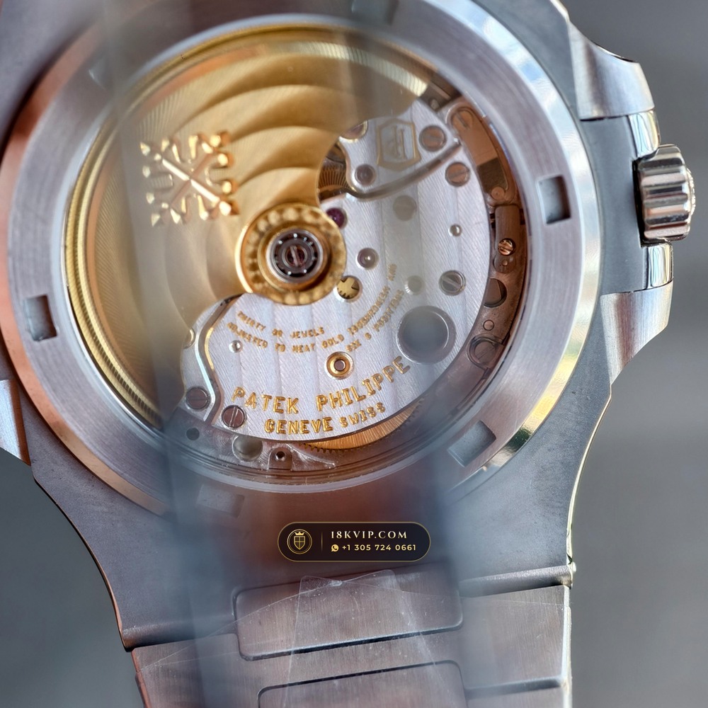 Patek Philippe Nautilus Self-Winding 22K Gold Rotor 5-Axis CNC Case Ref. 5711/1A-014 — Private Vault Edition — Studio Gallery Plate VII in 904L Stainless Steel Custom Architecture (115.2g Verified Mass, Patek Philippe Cal. 26-330 S C / Cal. 324 S C - 21K Gold Rotor)