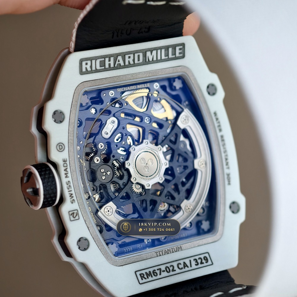 Richard Mille RM 67-02 Automatic Extra-Flat UAE Limited Edition Chronometer Regulated Spec — Private Vault Edition — Studio Gallery Plate VI in Carbon TPT & Grade 5 Titanium (33.3g Verified Mass, Richard Mille Cal. CRMA7 Skeletonized Titanium)