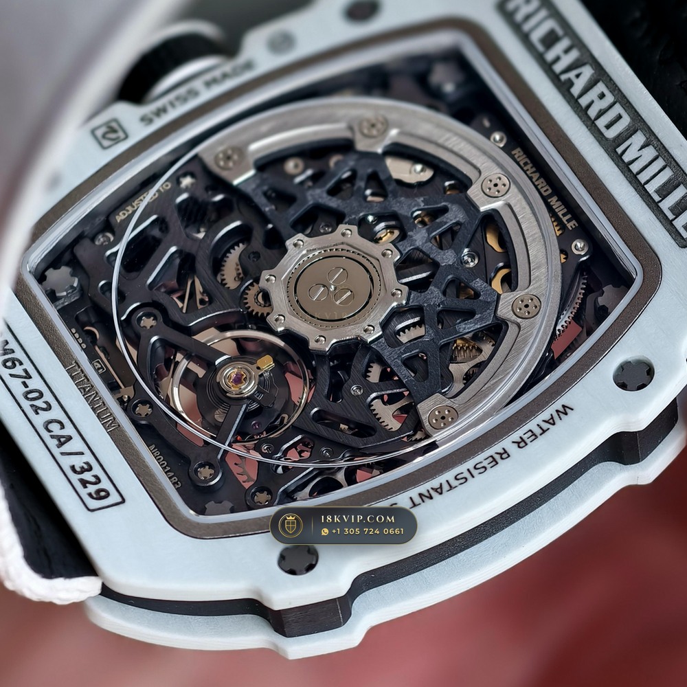 Richard Mille RM 67-02 Automatic Extra-Flat UAE Limited Edition Chronometer Regulated Spec — Private Vault Edition — Studio Gallery Plate VIII in Carbon TPT & Grade 5 Titanium (33.3g Verified Mass, Richard Mille Cal. CRMA7 Skeletonized Titanium)