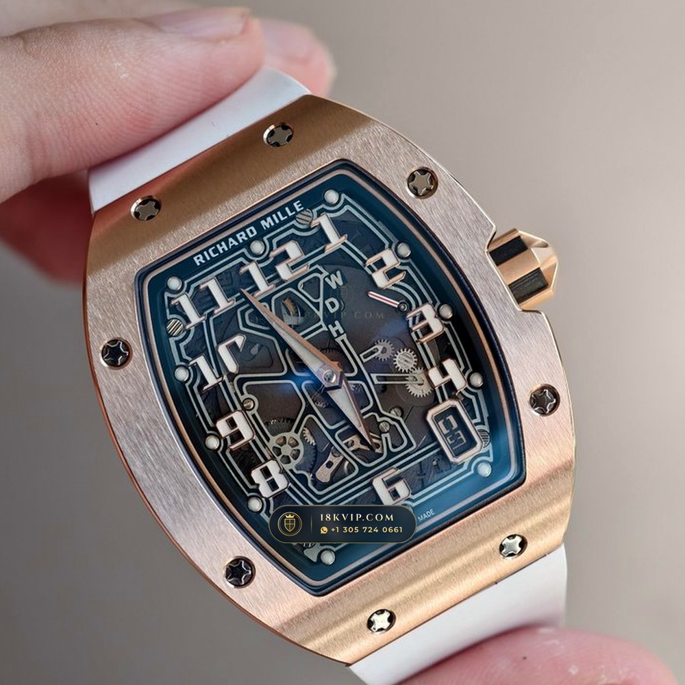 Richard Mille RM 67-01 Automatic Extra-Flat Skeleton 18K Rose Gold — Private Vault Edition — Studio Gallery Plate II in 18K Rose Gold Au750 (73.8g Verified Mass, Richard Mille Cal. CRMA6 - Platinum Rotor)