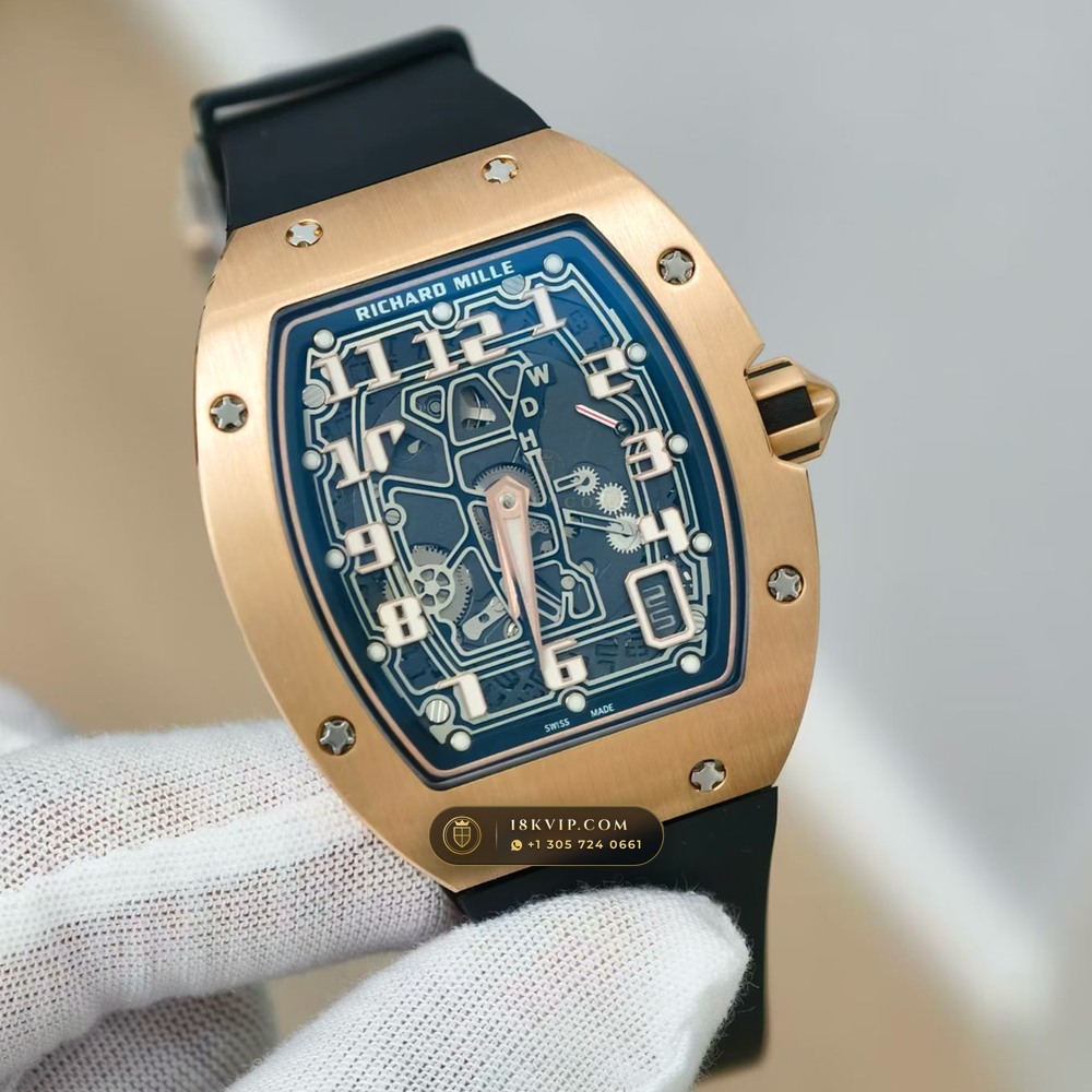 Richard Mille RM 67-01 Automatic Extra-Flat 18K Rose Gold — Private Vault Edition — Studio Gallery Plate II in 18K Rose Gold Au750 (73.4g Verified Mass, Richard Mille Cal. CRMA6 - Platinum Rotor)