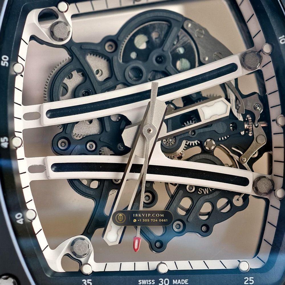 Richard Mille RM 61-01 Yohan Blake Asymmetric 5-Axis CNC Case — Private Vault Edition — Studio Gallery Plate VI in Carbon TPT & Grade 5 Titanium (55.1g Verified Mass, Richard Mille Cal. RMUL2 Free-Sprung Skeleton)