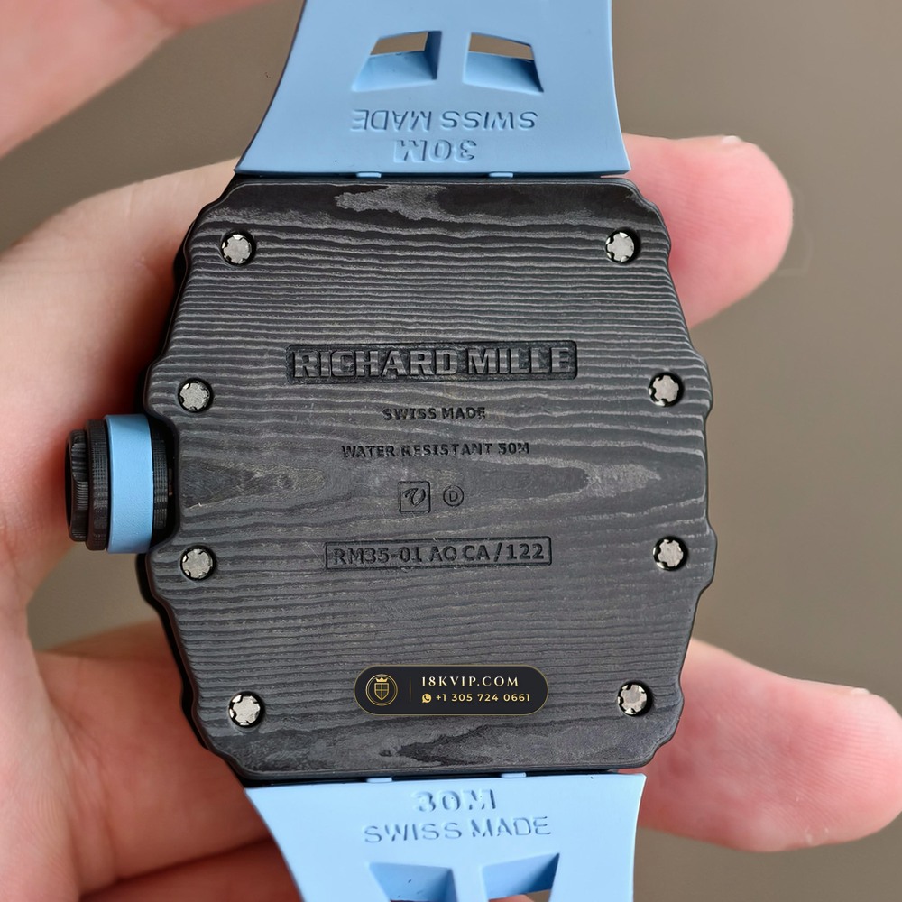 Richard Mille RM 35-01 Rafael Nadal Manual Winding Geneva Atelier Spec — Private Vault Edition — Studio Gallery Plate VI in Carbon TPT & Grade 5 Titanium (50.1g Verified Mass, Richard Mille Cal. RMUL3 Grade 5 Titanium Skeleton)