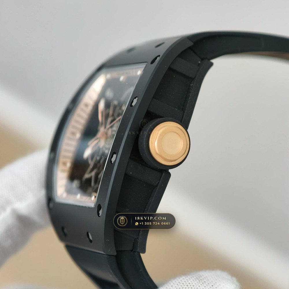 Richard Mille RM 055 Bubba Watson Manual Winding Asia Limited Edition 5-Axis CNC Case — Private Vault Edition — Studio Gallery Plate V in ATZ White Ceramic & Grade 5 Titanium (66.3g Verified Mass, Richard Mille Cal. RMUL2 Grade 5 Titanium Skeleton)