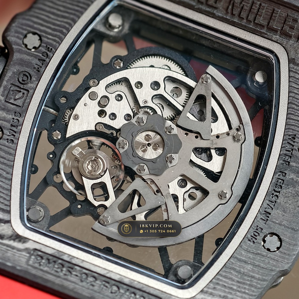 Richard Mille RM 35-02 Rafael Nadal Automatic Carbon TPT Skeleton — Private Vault Edition — Studio Gallery Plate VIII in Carbon TPT & Grade 5 Titanium (50.2g Verified Mass, Richard Mille Cal. RMAL1 Variable-Geometry Rotor)