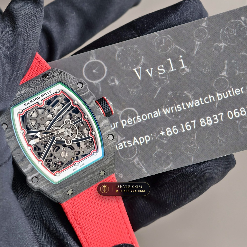 Richard Mille RM 67-02 Automatic Extra-Flat Italy Limited Edition Chronometer Regulated Spec — Private Vault Edition — Studio Gallery Plate VIII in Carbon TPT & Grade 5 Titanium (33.6g Verified Mass, Richard Mille Cal. CRMA7 Skeletonized Titanium)