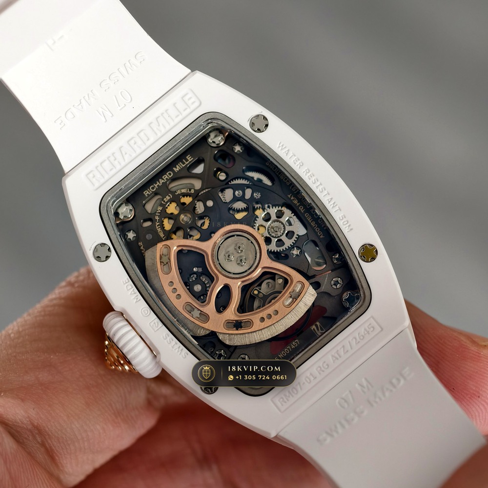 Richard Mille RM 07-01 Automatic Tonneau — Private Vault Edition — Studio Gallery Plate VI in Carbon TPT & Grade 5 Titanium (58.1g Verified Mass, Richard Mille Cal. CRMA2 Variable-Geometry Rotor)