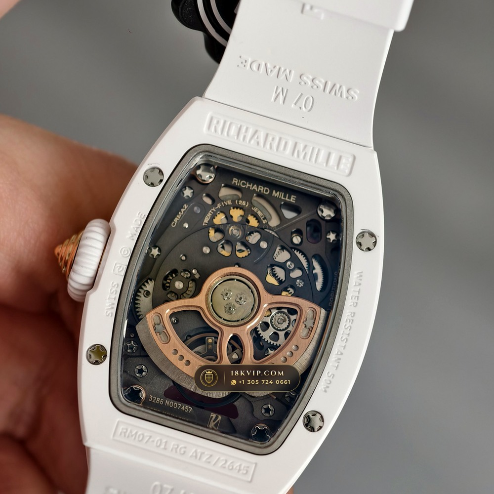 Richard Mille RM 07-01 Automatic Tonneau — Private Vault Edition — Studio Gallery Plate VII in Carbon TPT & Grade 5 Titanium (58.1g Verified Mass, Richard Mille Cal. CRMA2 Variable-Geometry Rotor)