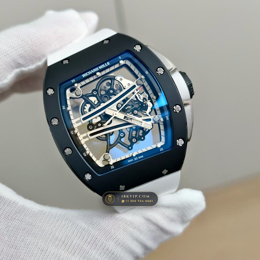 Richard Mille RM 61-01 Yohan Blake Asymmetric Geneva Atelier Spec — Private Vault Edition — Studio Gallery Plate II in Carbon TPT & Grade 5 Titanium (55.1g Verified Mass, Richard Mille Cal. RMUL2 Free-Sprung Skeleton)