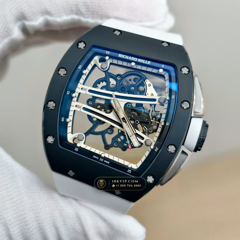 Richard Mille RM 61-01 Yohan Blake Asymmetric Geneva Atelier Spec — Private Vault Edition — Studio Gallery Plate III in Carbon TPT & Grade 5 Titanium (55.1g Verified Mass, Richard Mille Cal. RMUL2 Free-Sprung Skeleton)