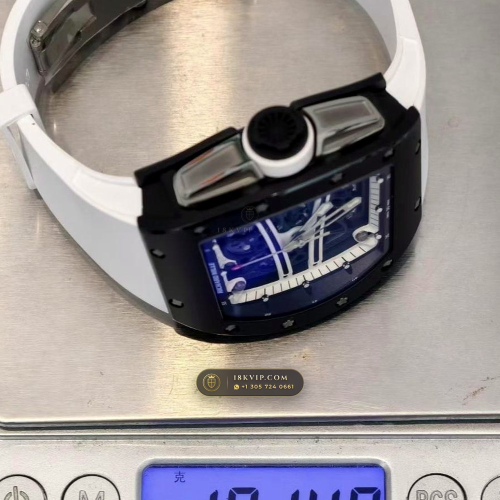 Richard Mille RM 61-01 Yohan Blake Asymmetric Geneva Atelier Spec — Private Vault Edition — Studio Gallery Plate IX in Carbon TPT & Grade 5 Titanium (55.1g Verified Mass, Richard Mille Cal. RMUL2 Free-Sprung Skeleton)