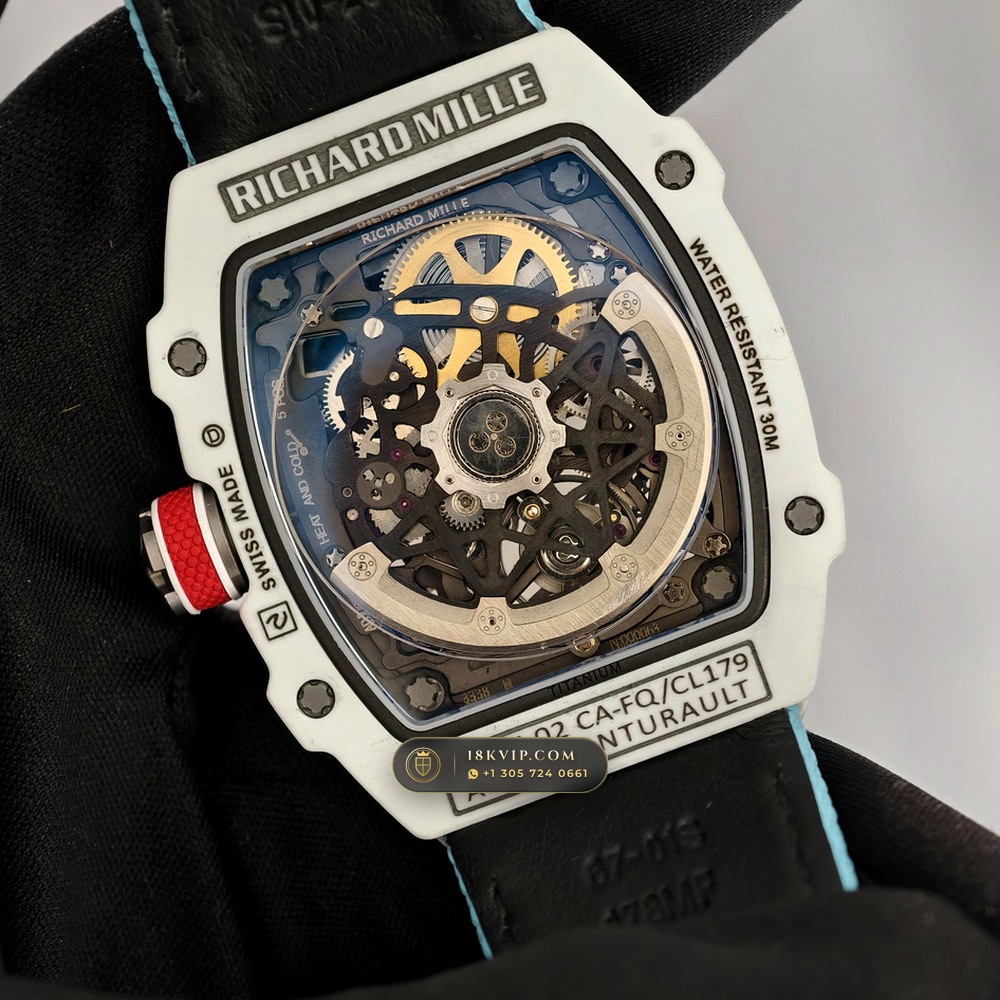 Richard Mille RM 67-02 Automatic Extra-Flat Alexis Pinturault White Quartz TPT — Private Vault Edition — Studio Gallery Plate VII in Carbon TPT & Grade 5 Titanium (33.4g Verified Mass, Richard Mille Cal. CRMA7 Skeletonized Titanium)