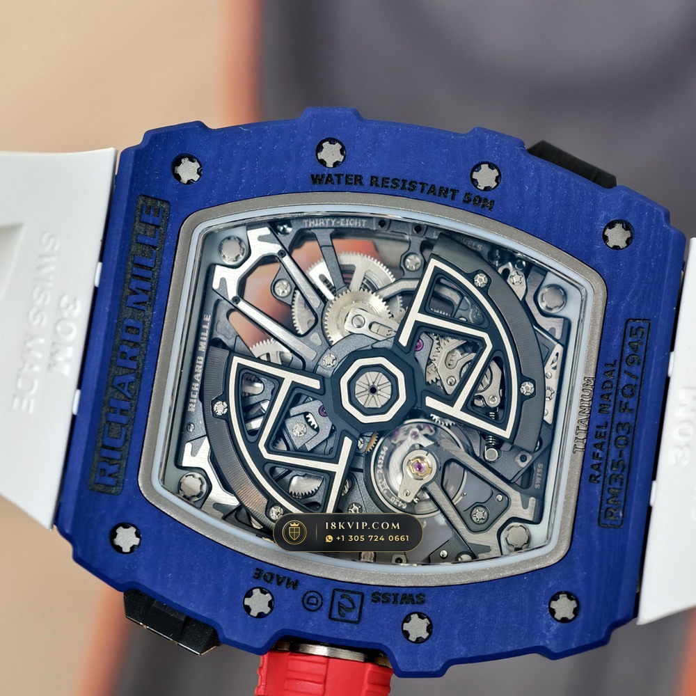 Richard Mille RM 35-03 Automatic Rafael Nadal — Private Vault Edition — Studio Gallery Plate VIII in Carbon TPT & Grade 5 Titanium (50.3g Verified Mass, Richard Mille Cal. RMAL2 Butterfly Split-Rotor)