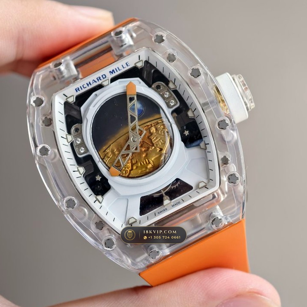 Richard Mille RM 52-05 Pharrell Williams Crystalline Sapphire Tourbillon — Private Vault Edition — Studio Gallery Plate II in Crystalline Sapphire & Grade 5 Titanium (78.3g Verified Mass, Richard Mille Hand-Wound Tourbillon Calibre)