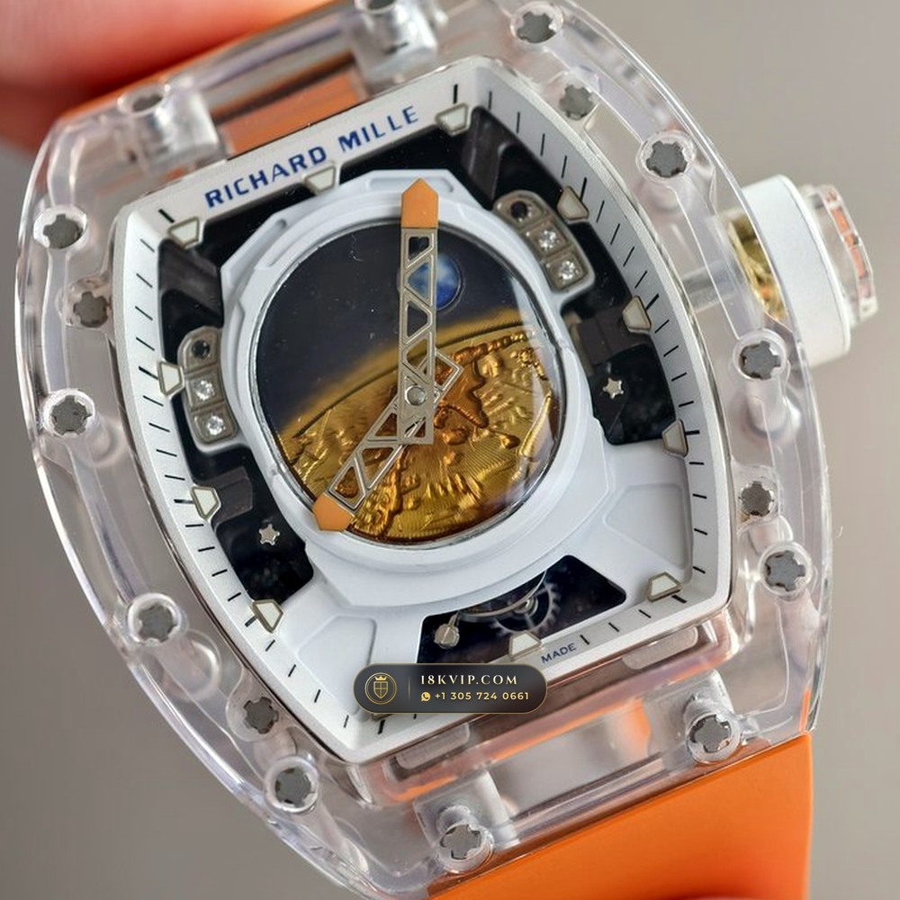 Richard Mille RM 52-05 Pharrell Williams Crystalline Sapphire Tourbillon — Private Vault Edition — Studio Gallery Plate IV in Crystalline Sapphire & Grade 5 Titanium (78.3g Verified Mass, Richard Mille Hand-Wound Tourbillon Calibre)
