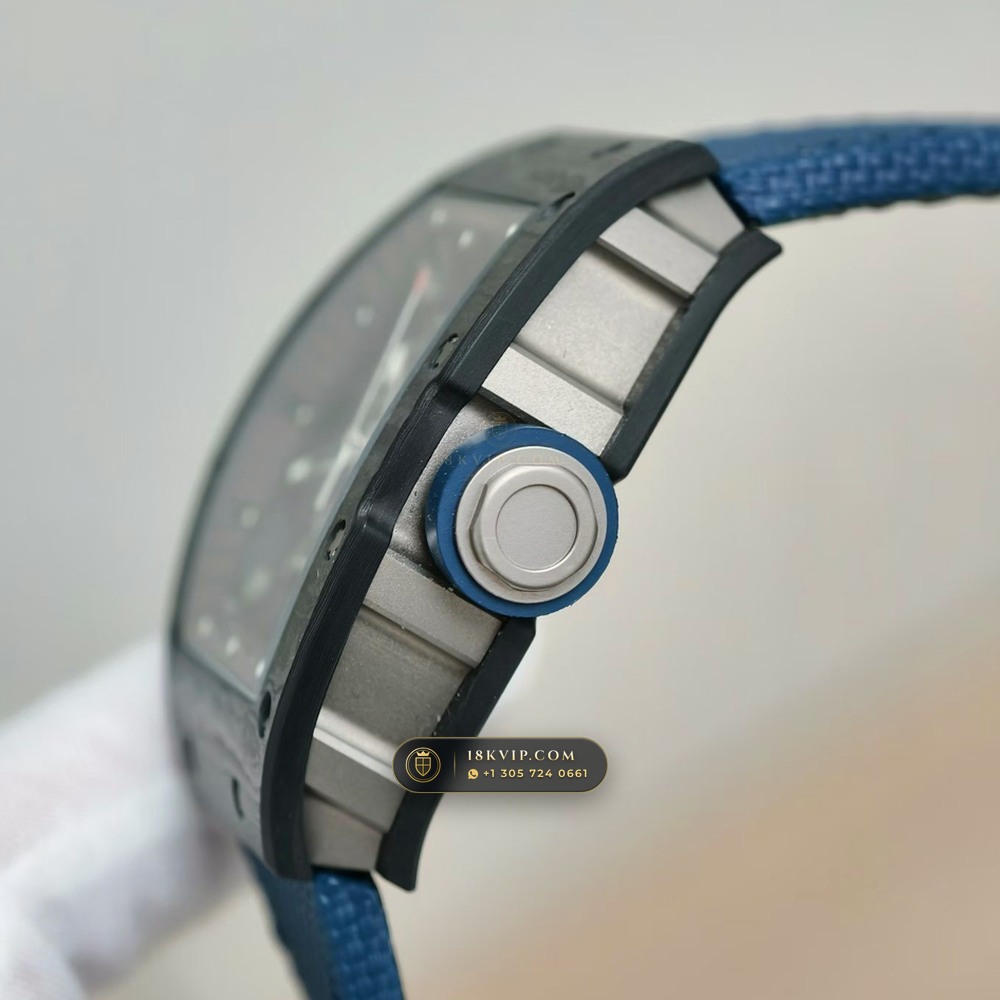 Richard Mille RM 055 Bubba Watson Manual Winding Americas Limited Edition — Private Vault Edition — Studio Gallery Plate V in Carbon TPT & Grade 5 Titanium (66.1g Verified Mass, Richard Mille Cal. RMUL2 Grade 5 Titanium Skeleton)