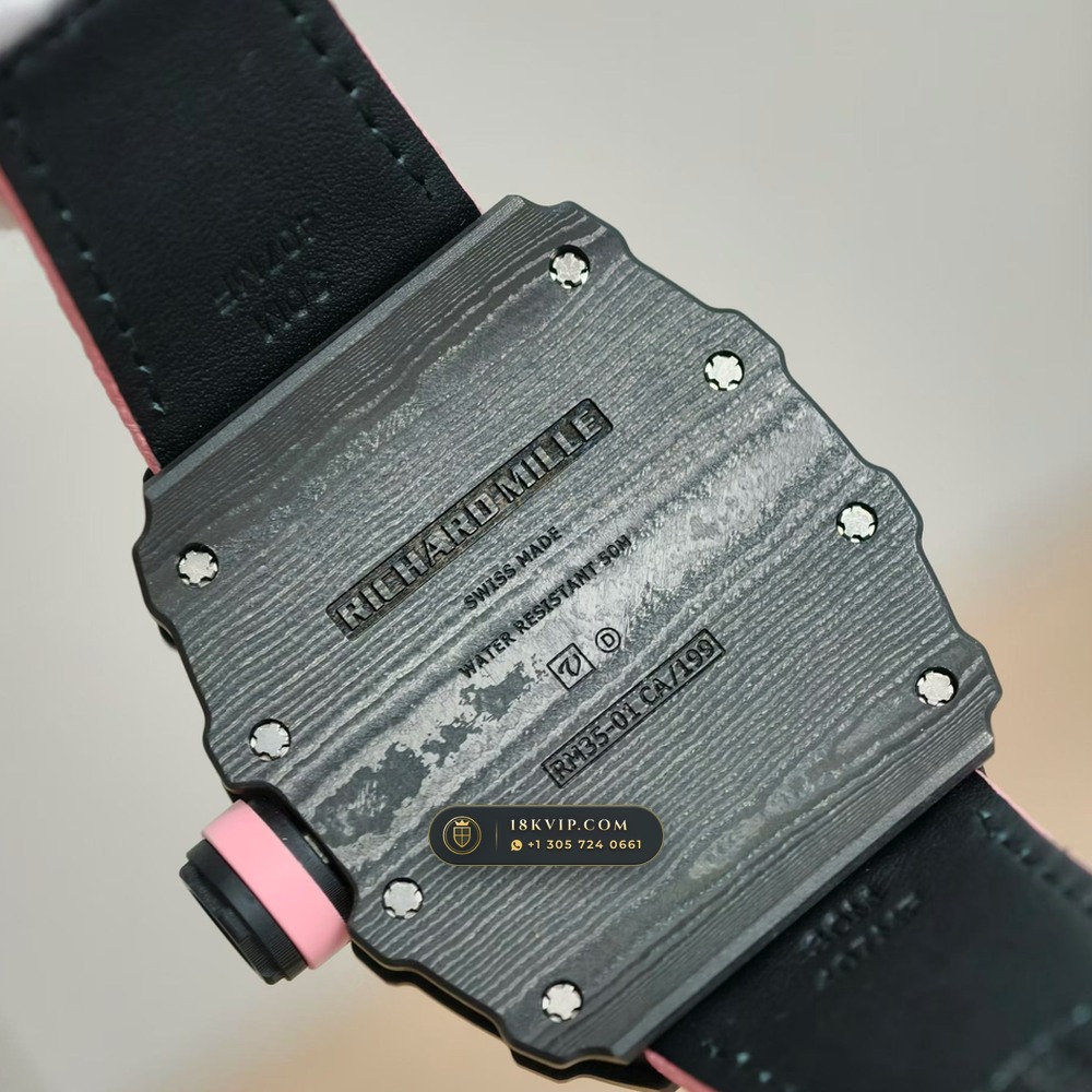 Richard Mille RM 35-01 Rafael Nadal Manual Winding Hand-Chamfered Bevel Spec — Private Vault Edition — Studio Gallery Plate VI in Carbon TPT & Grade 5 Titanium (50.9g Verified Mass, Richard Mille Cal. RMUL3 Grade 5 Titanium Skeleton)