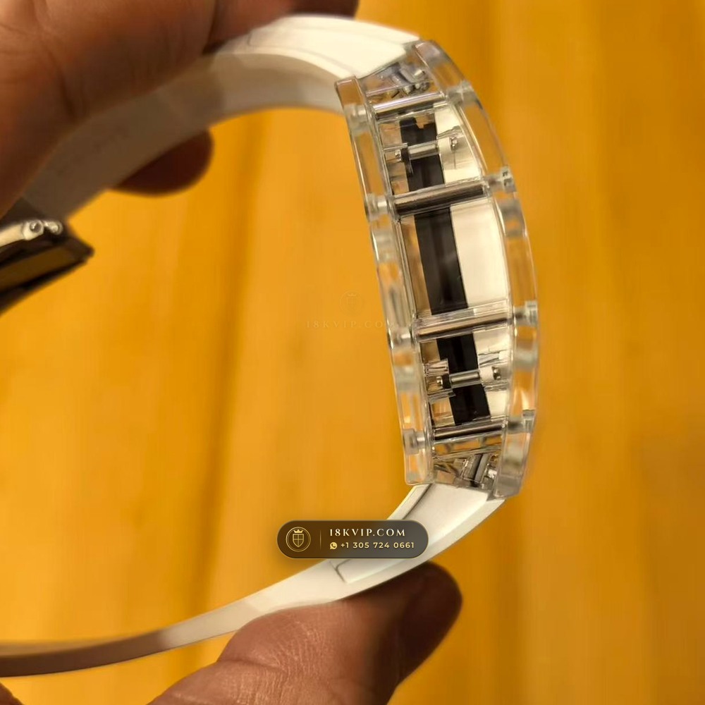 Richard Mille RM 055 Bubba Watson Manual Winding — Private Vault Edition — Studio Gallery Plate IV in Crystalline Sapphire & Grade 5 Titanium (66.9g Verified Mass, Richard Mille Cal. RMUL2 Grade 5 Titanium Skeleton)