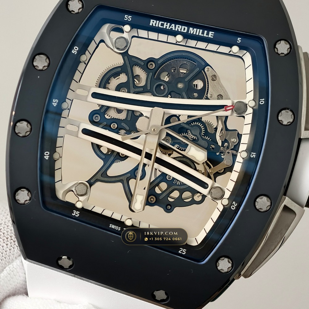 Richard Mille RM 61-01 Yohan Blake Asymmetric Chronometer Regulated Spec — Private Vault Edition — Studio Gallery Plate IV in Carbon TPT & Grade 5 Titanium (55.2g Verified Mass, Richard Mille Cal. RMUL2 Free-Sprung Skeleton)